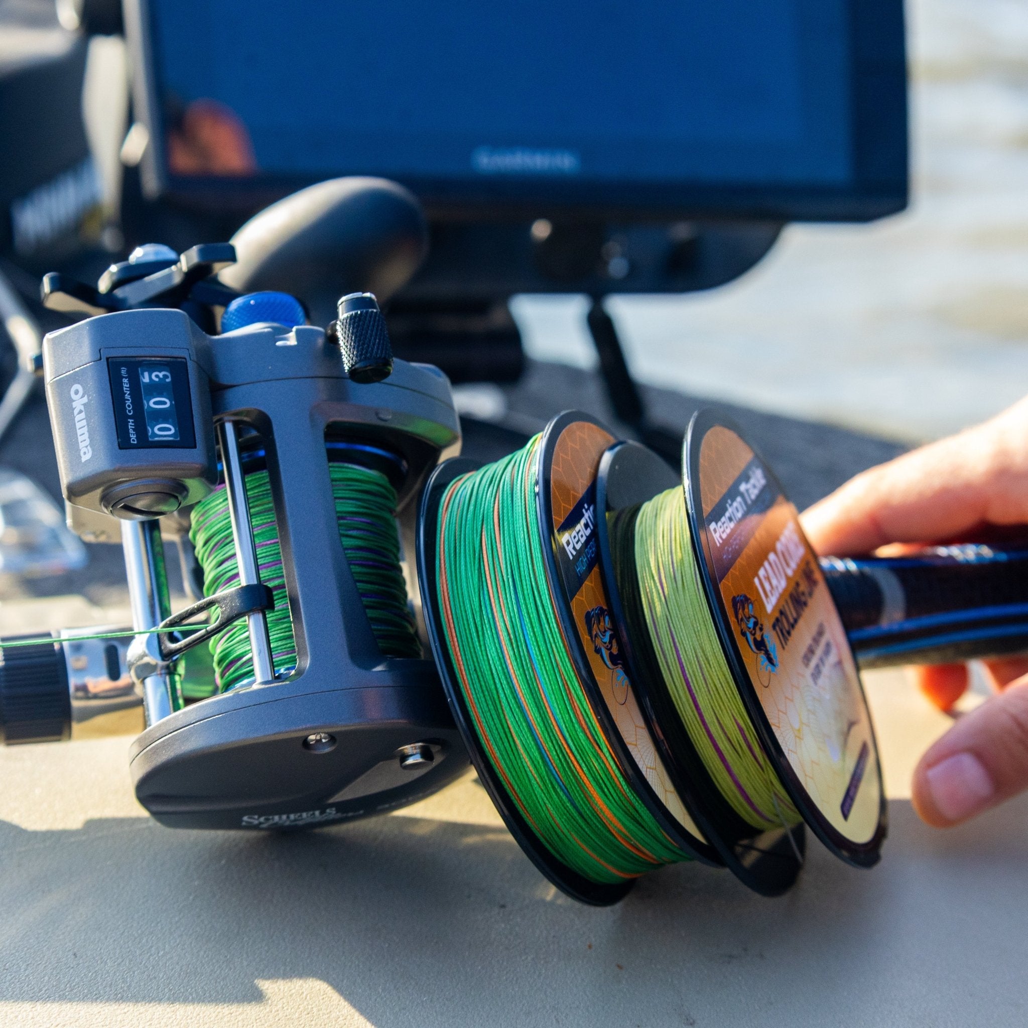 Reaction Tackle Lead Core Metered Trolling Braided Line - Get Tight Gear