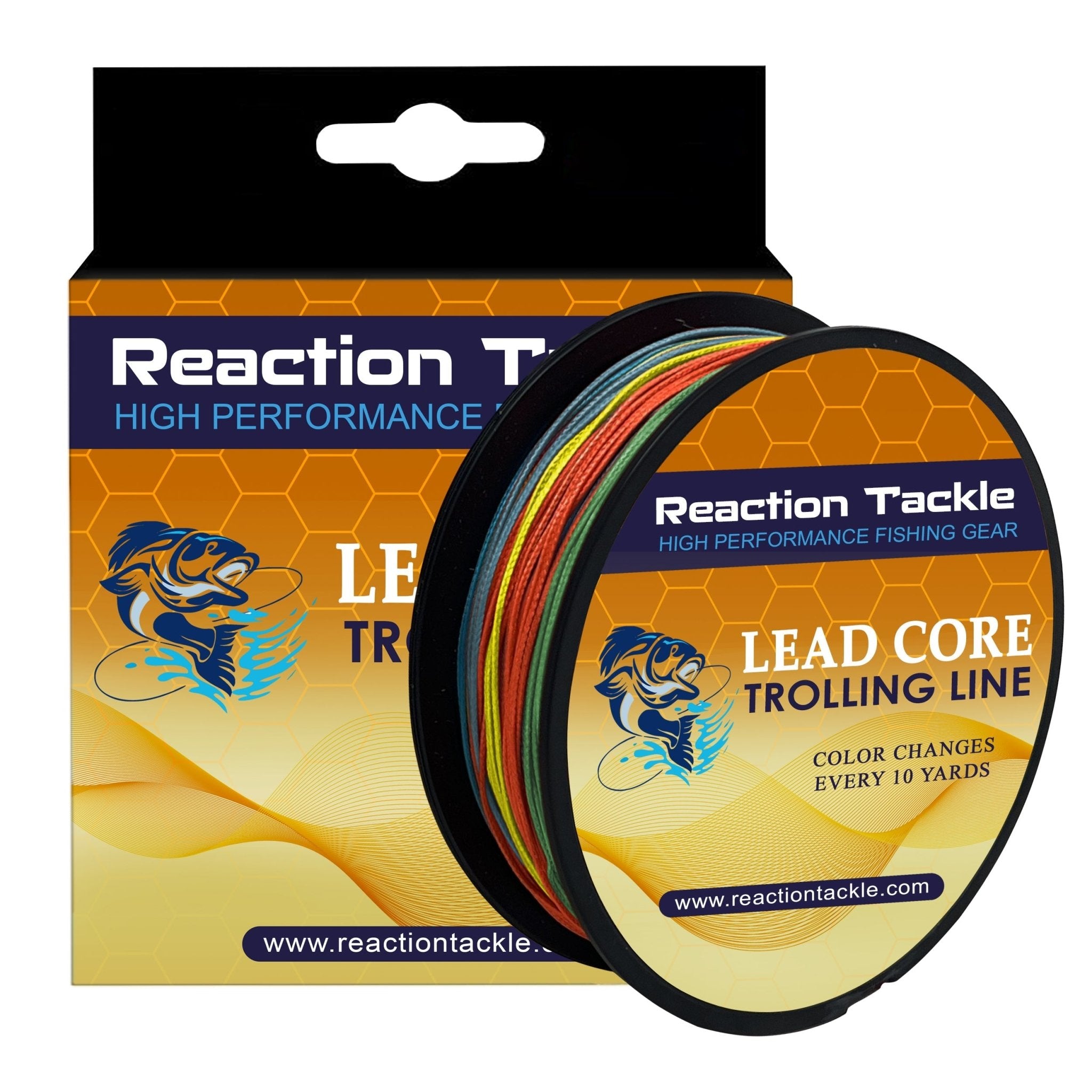 Reaction Tackle Lead Core Metered Trolling Braided Line - Get Tight Gear