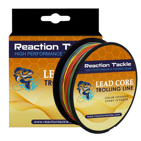 Reaction Tackle Lead Core Metered Trolling Braided Line - Get Tight Gear