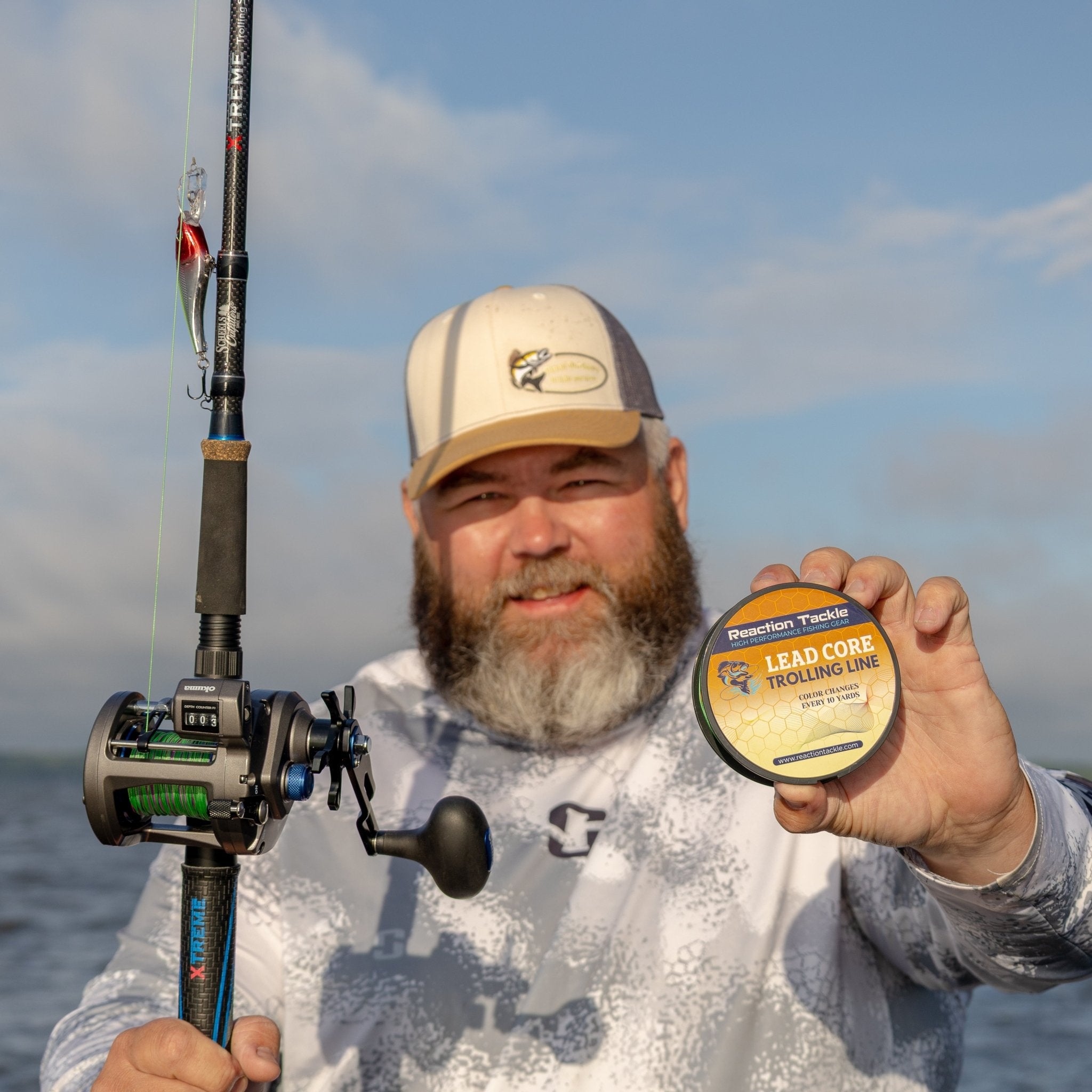 Reaction Tackle Lead Core Metered Trolling Braided Line - Get Tight Gear