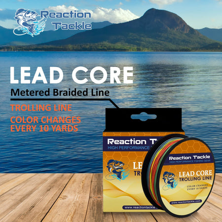 Reaction Tackle Lead Core Metered Trolling Braided Line - Get Tight Gear
