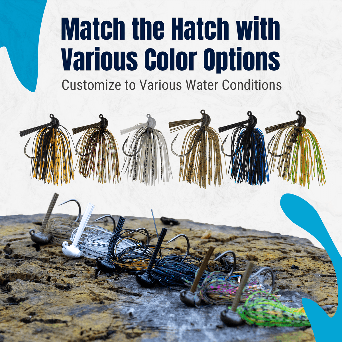 Reaction Tackle Lead Flipping Jigs - 3 - PACK - New - Get Tight Gear