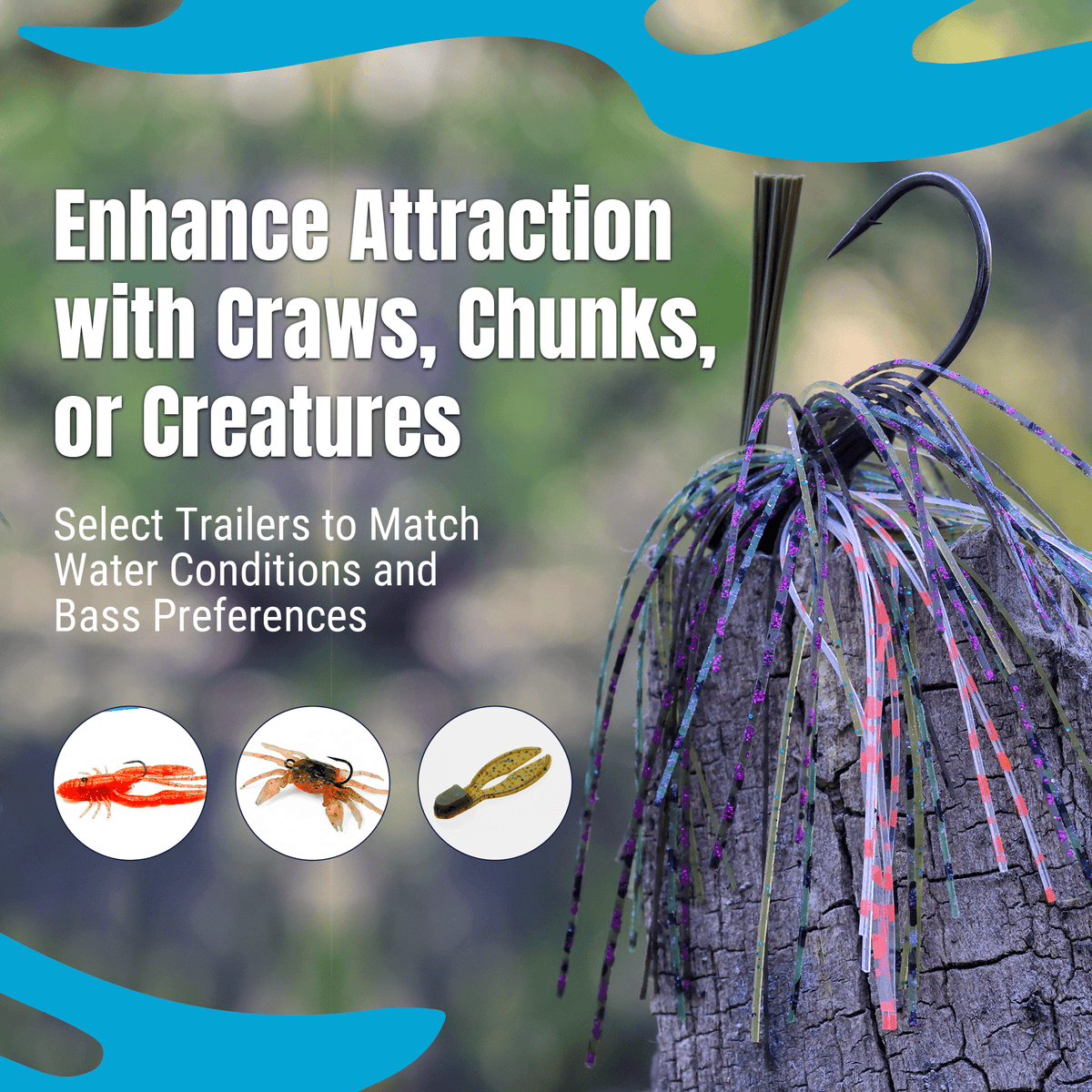 Reaction Tackle Lead Flipping Jigs - 3 - PACK - New - Get Tight Gear