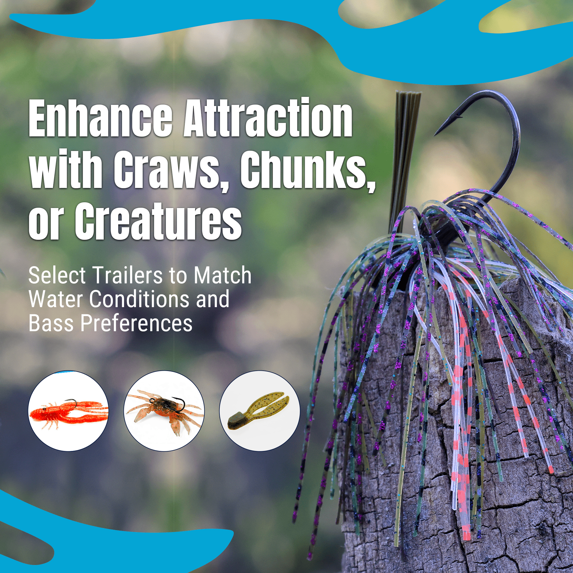 Reaction Tackle Lead Flipping Jigs - 3 - PACK - New - Get Tight Gear