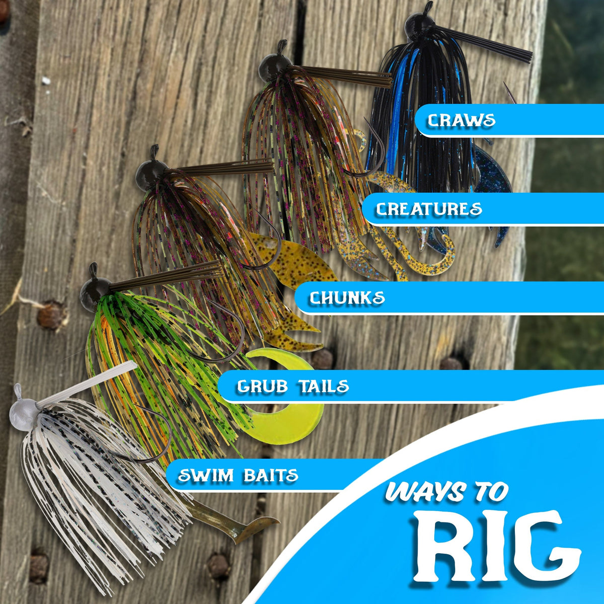 Reaction Tackle Lead Football Jigs 3 - Pack - New - Get Tight Gear