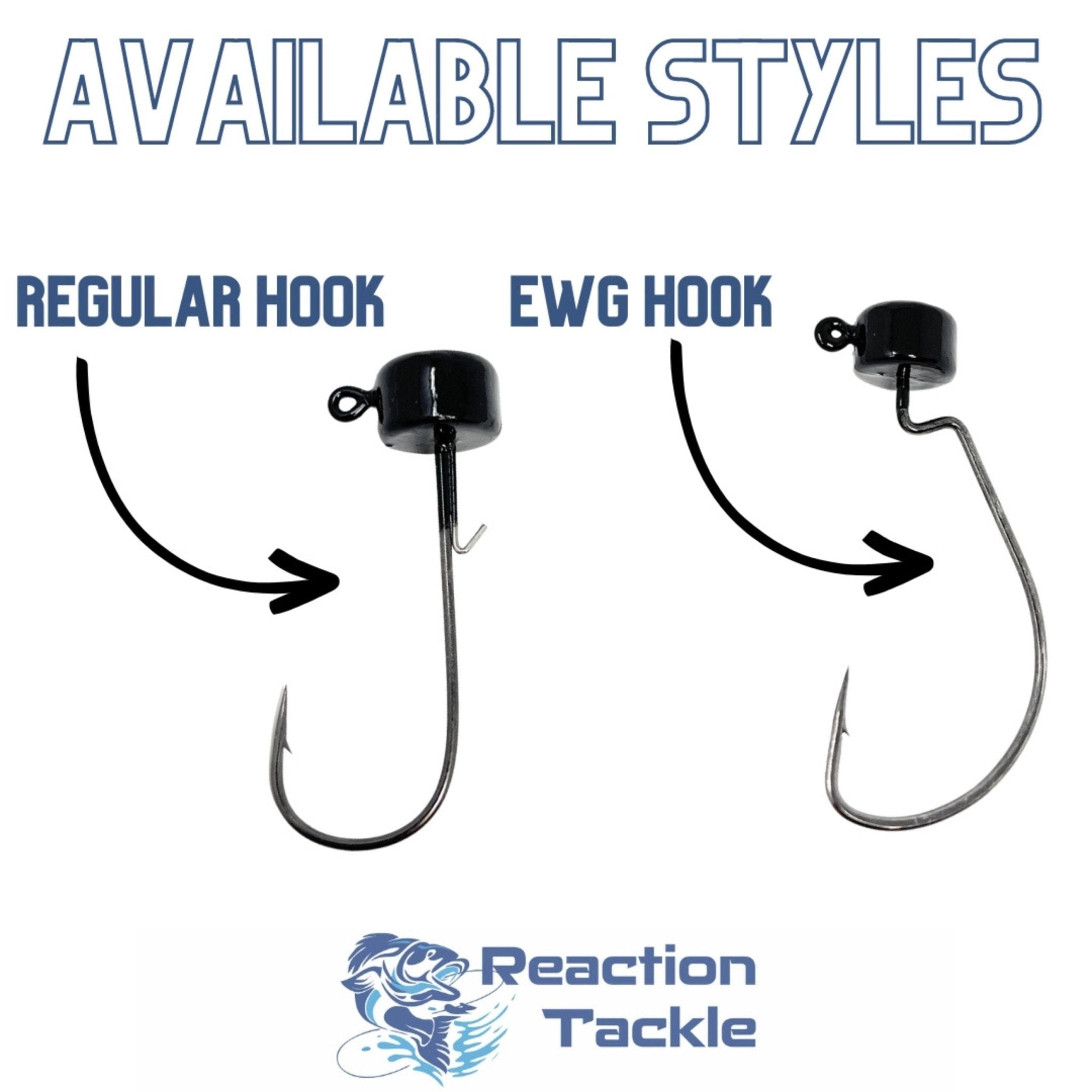 Reaction Tackle Lead Ned Rig - Shroom Jigs (25 - Pack) - Get Tight Gear