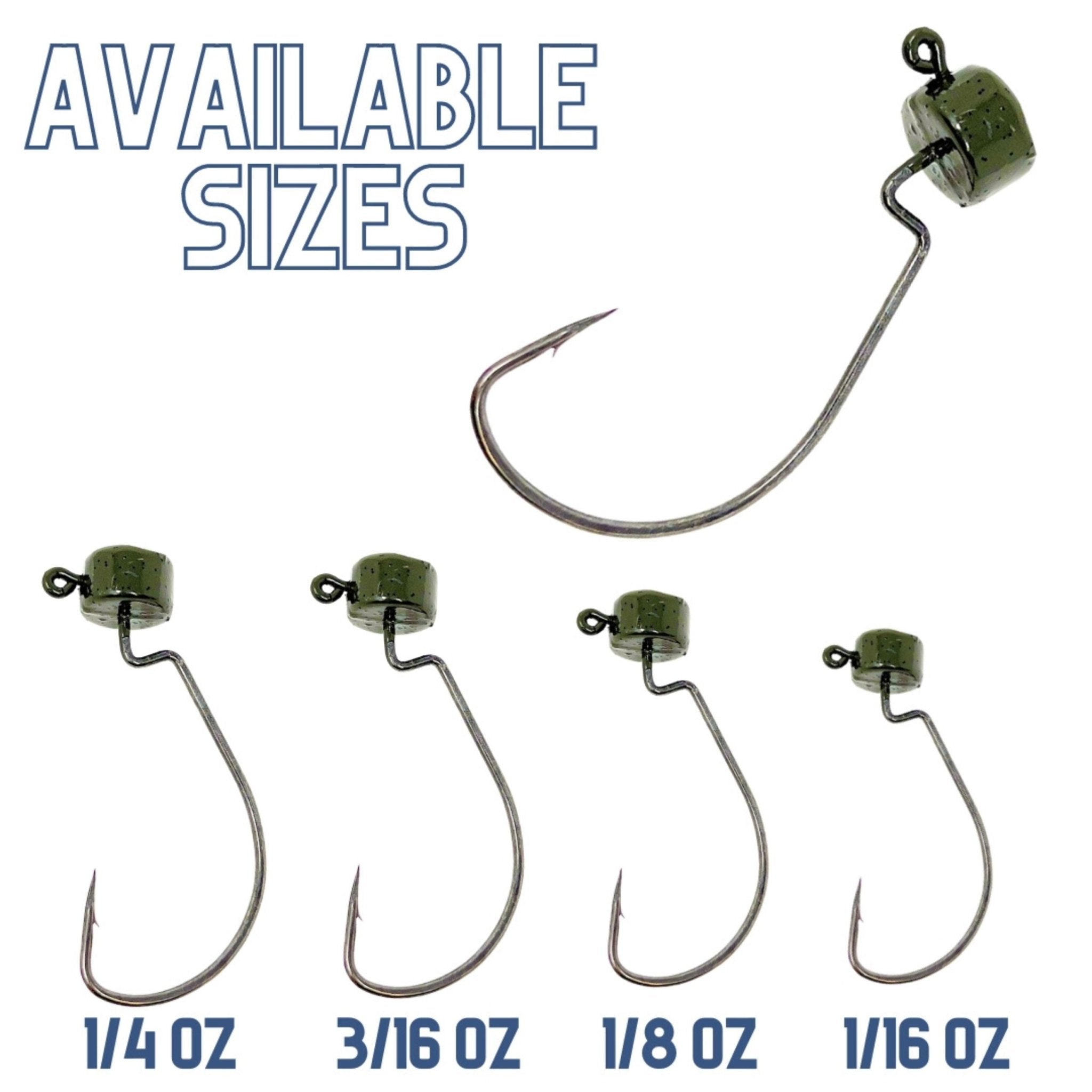Reaction Tackle Lead Ned Rig - Shroom Jigs (25 - Pack) - Get Tight Gear