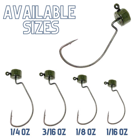 Reaction Tackle Lead Ned Rig - Shroom Jigs (25 - Pack) - Get Tight Gear