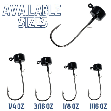 Reaction Tackle Lead Ned Rig - Shroom Jigs (25 - Pack) - Get Tight Gear
