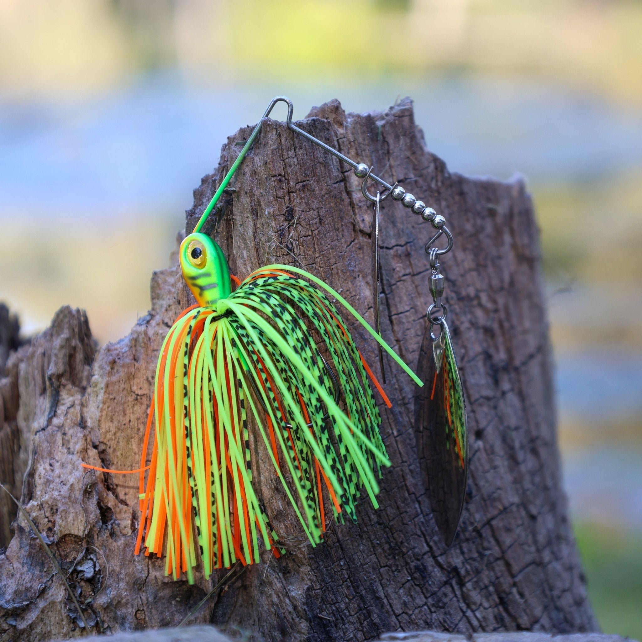 Reaction Tackle Lead Spinnerbait Jigs – 3 - Pack, Double Willow Blade - New - Get Tight Gear