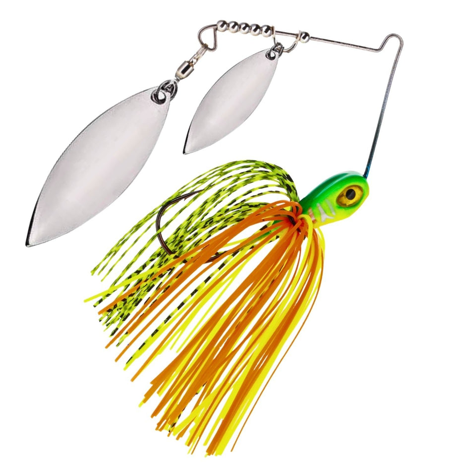 Reaction Tackle Lead Spinnerbait Jigs – 3 - Pack, Double Willow Blade - New - Get Tight Gear