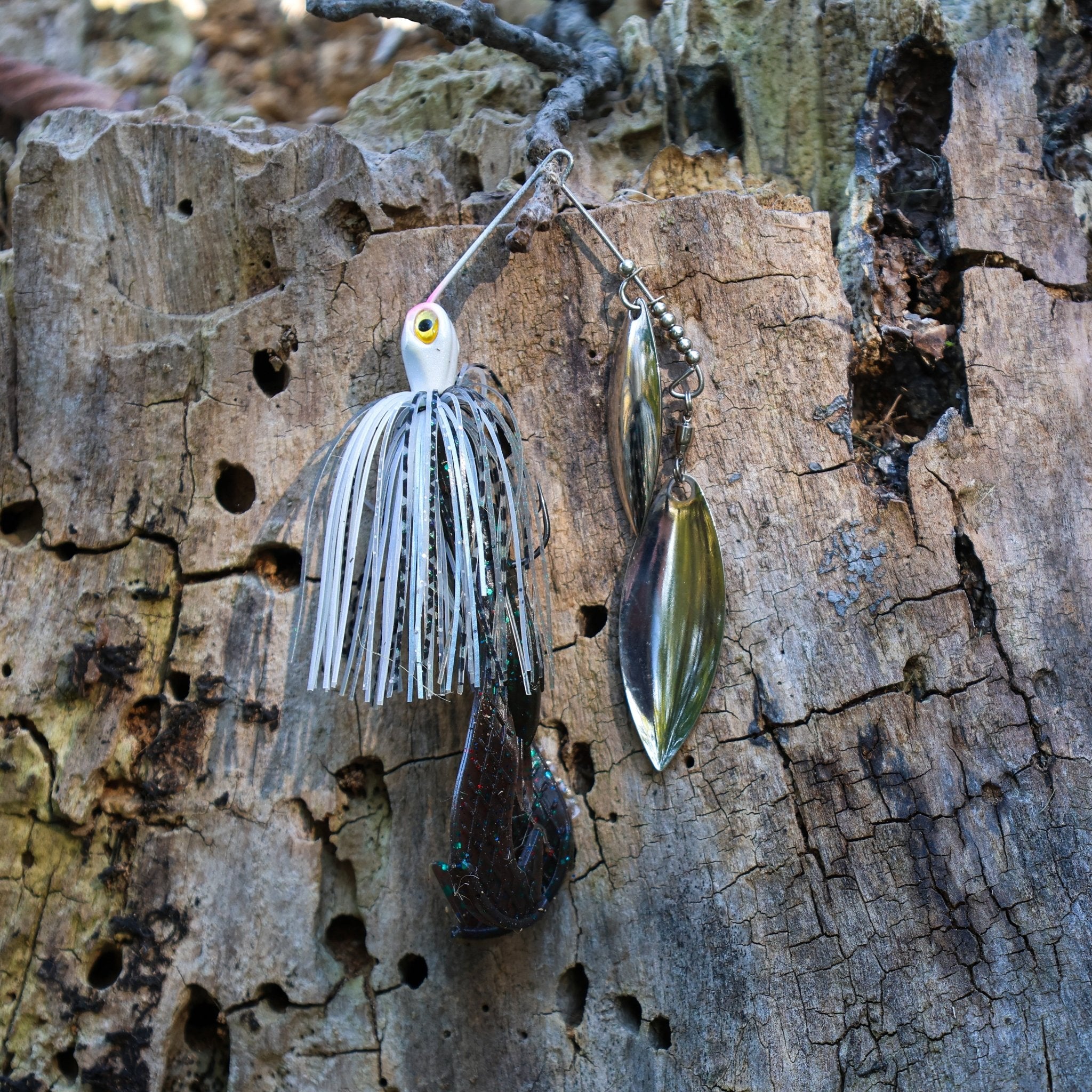 Reaction Tackle Lead Spinnerbait Jigs – 3 - Pack, Double Willow Blade - New - Get Tight Gear