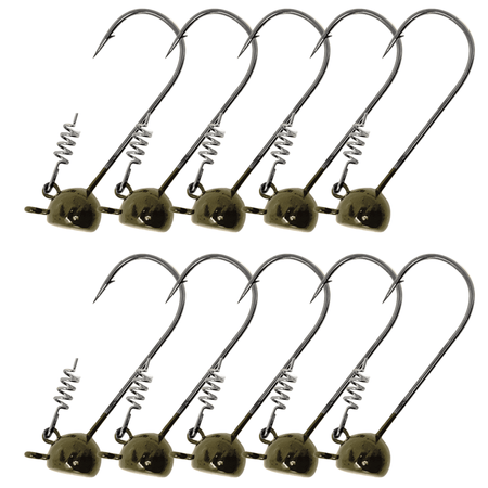 Reaction Tackle Lead Stand - Up Shaky Head Jigs (10 pack) - Get Tight Gear