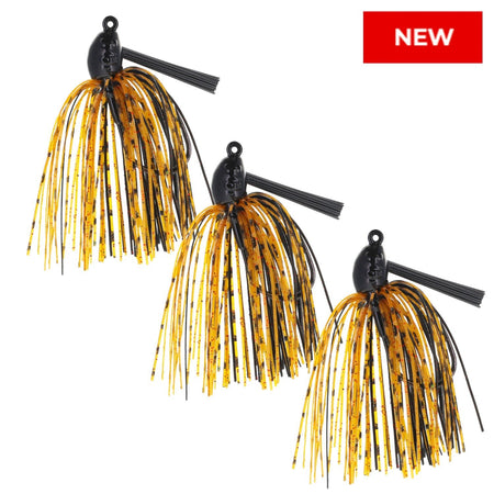 Reaction Tackle Lead Swim Jigs – Premium Weedless Bass Fishing Lures - 3 Pack - New - Get Tight Gear