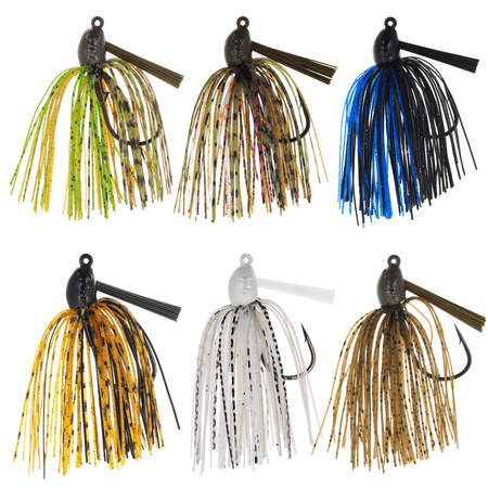 Reaction Tackle Lead Swim Jigs – Premium Weedless Bass Fishing Lures - 3 Pack - New - Get Tight Gear