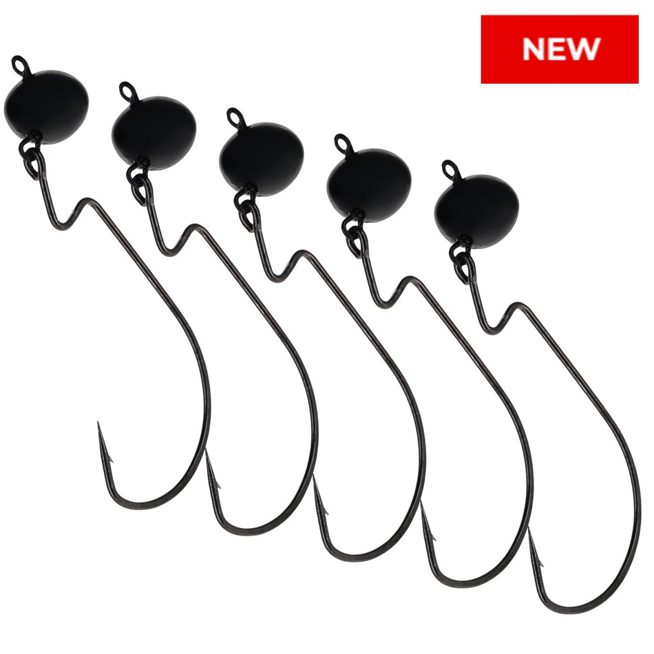 Reaction Tackle Lead Swing Football Jigs - 5 - PACK - New - Get Tight Gear