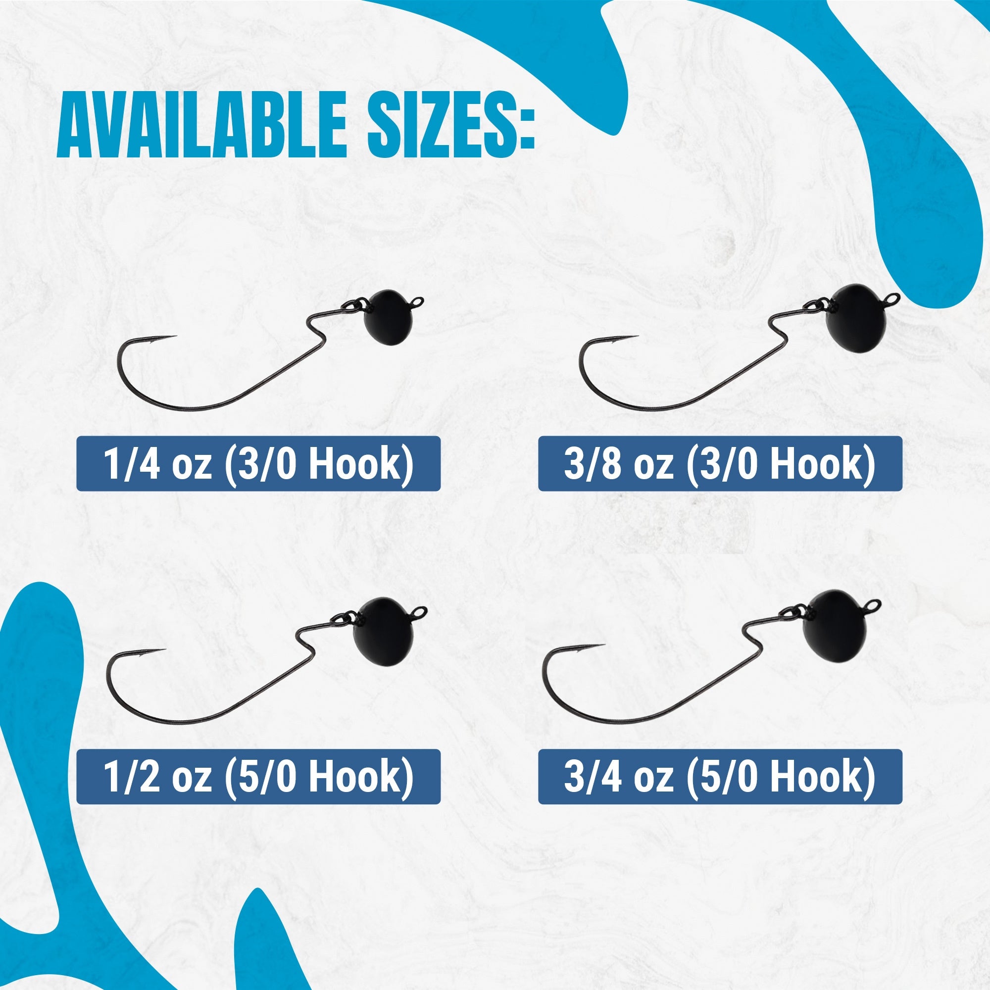 Reaction Tackle Lead Swing Football Jigs - 5 - PACK - New - Get Tight Gear