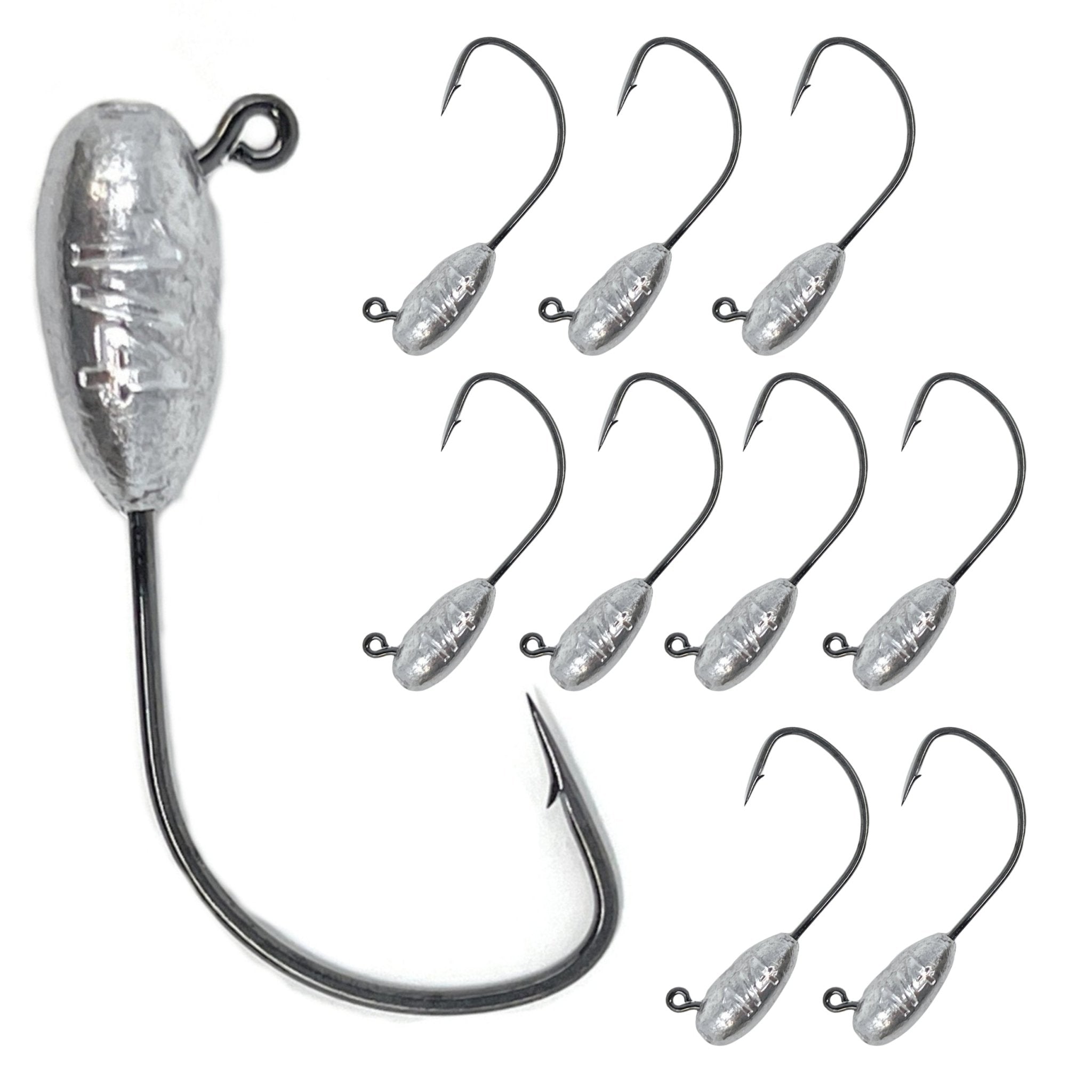 Reaction Tackle Lead Tube Jig Heads - 10 - Pack - Get Tight Gear