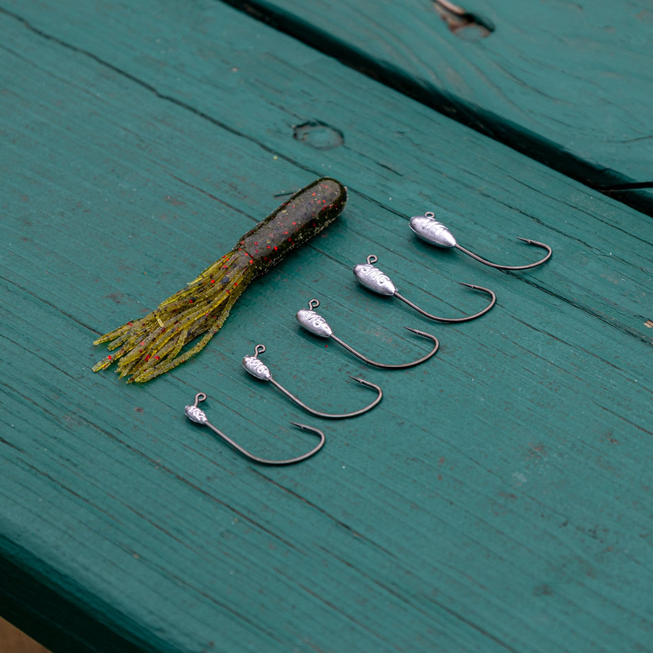 Reaction Tackle Lead Tube Jig Heads - 10 - Pack - Get Tight Gear