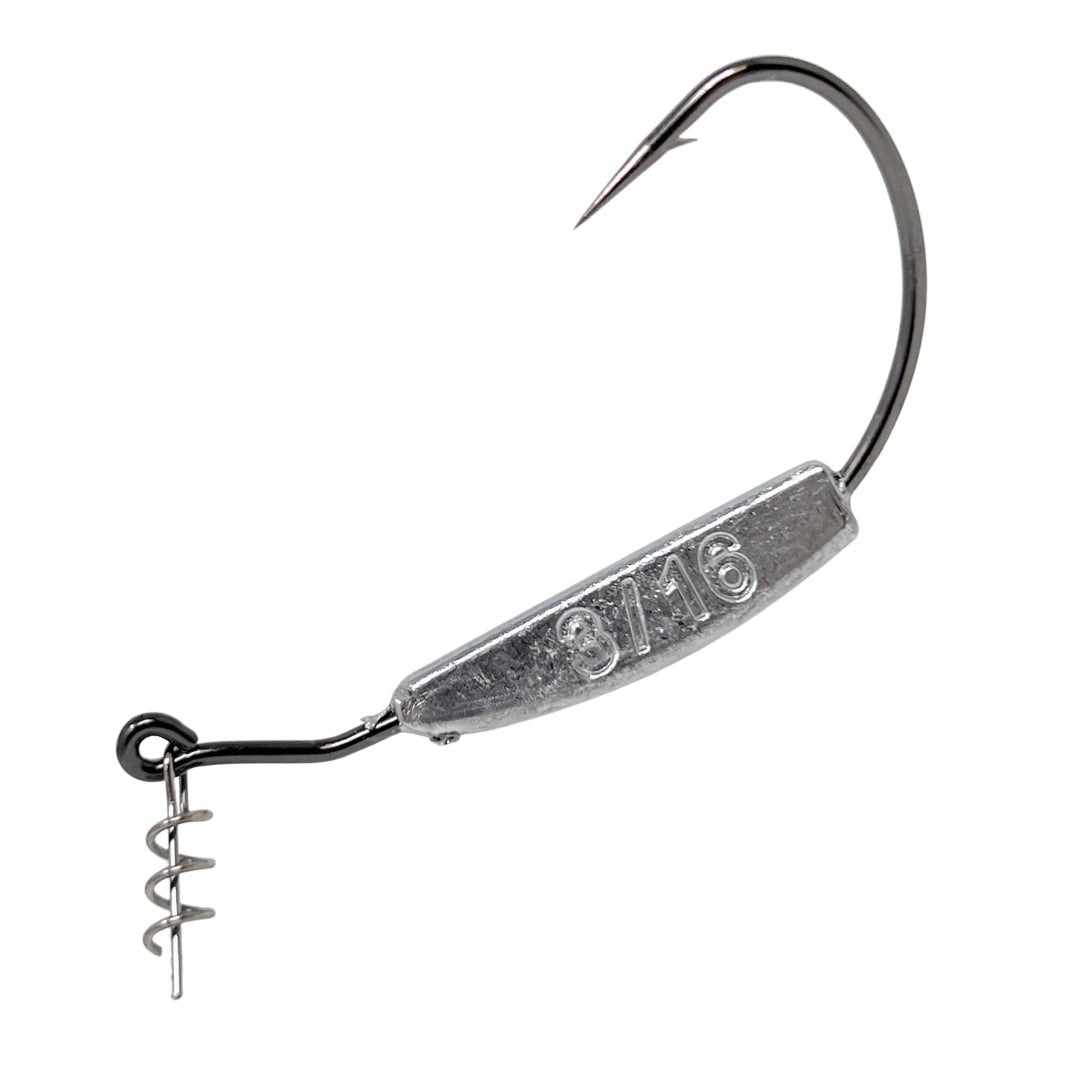 Reaction Tackle Lead Weighted Swimbait Hooks (10 - PACK) - Get Tight Gear