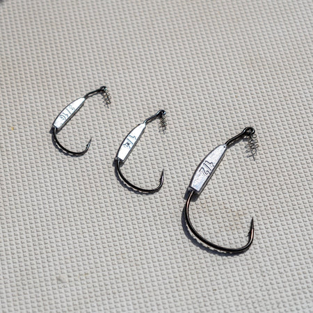 Reaction Tackle Lead Weighted Swimbait Hooks (10 - PACK) - Get Tight Gear
