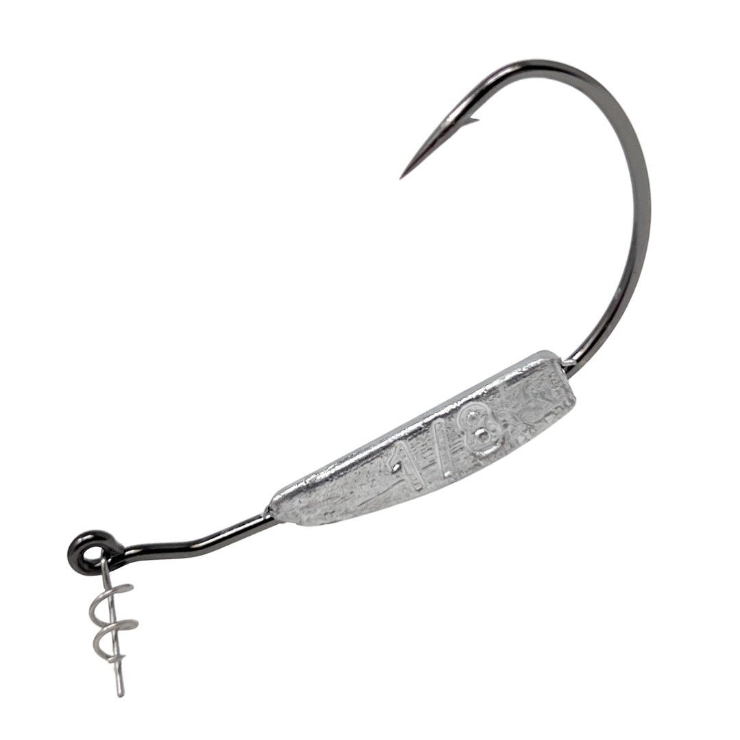 Reaction Tackle Lead Weighted Swimbait Hooks (10 - PACK) - Get Tight Gear