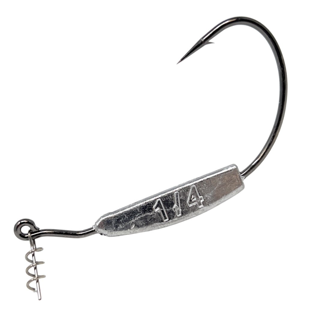 Reaction Tackle Lead Weighted Swimbait Hooks (10 - PACK) - Get Tight Gear