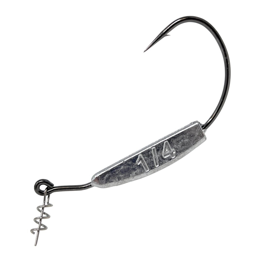 Reaction Tackle Lead Weighted Swimbait Hooks (10 - PACK) - Get Tight Gear