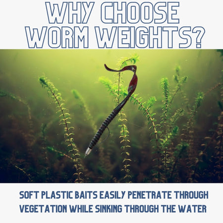 Reaction Tackle Lead Worm Weights (25 pack) - Get Tight Gear