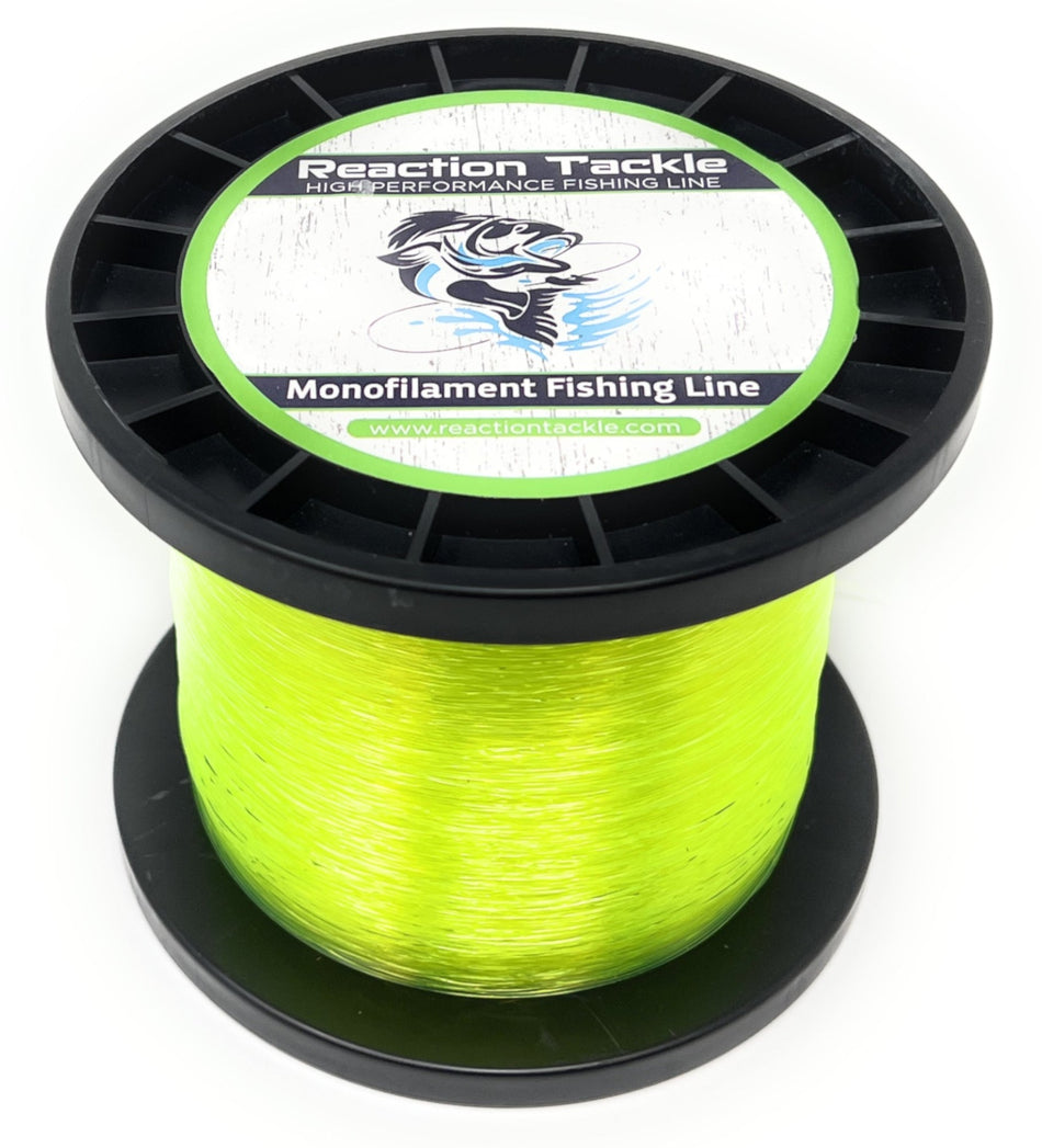Reaction Tackle Nylon Monofilament Fishing Line - 1 Pound Jumbo Spools - Get Tight Gear