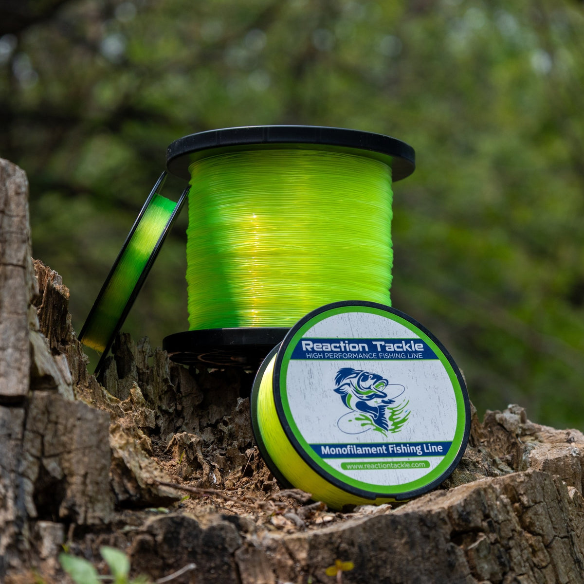 Reaction Tackle Nylon Monofilament Fishing Line - 1 Pound Jumbo Spools - Get Tight Gear