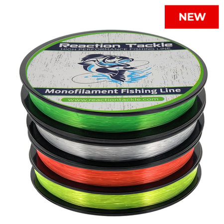 Reaction Tackle Nylon Monofilament Fishing Line 350 yard spools - Get Tight Gear