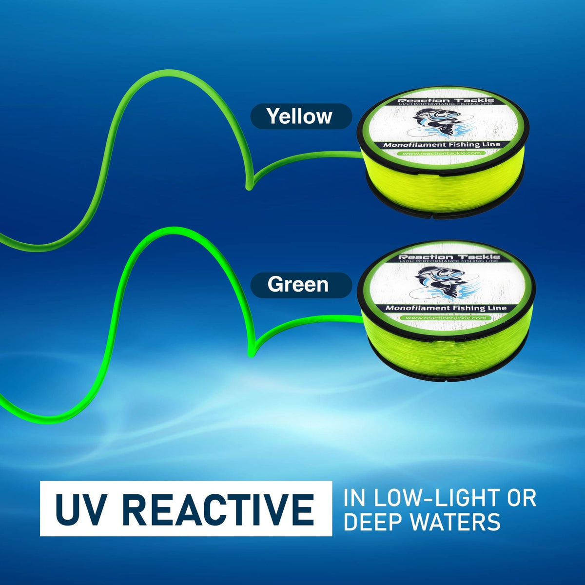 Reaction Tackle Nylon Monofilament Fishing Line - Get Tight Gear