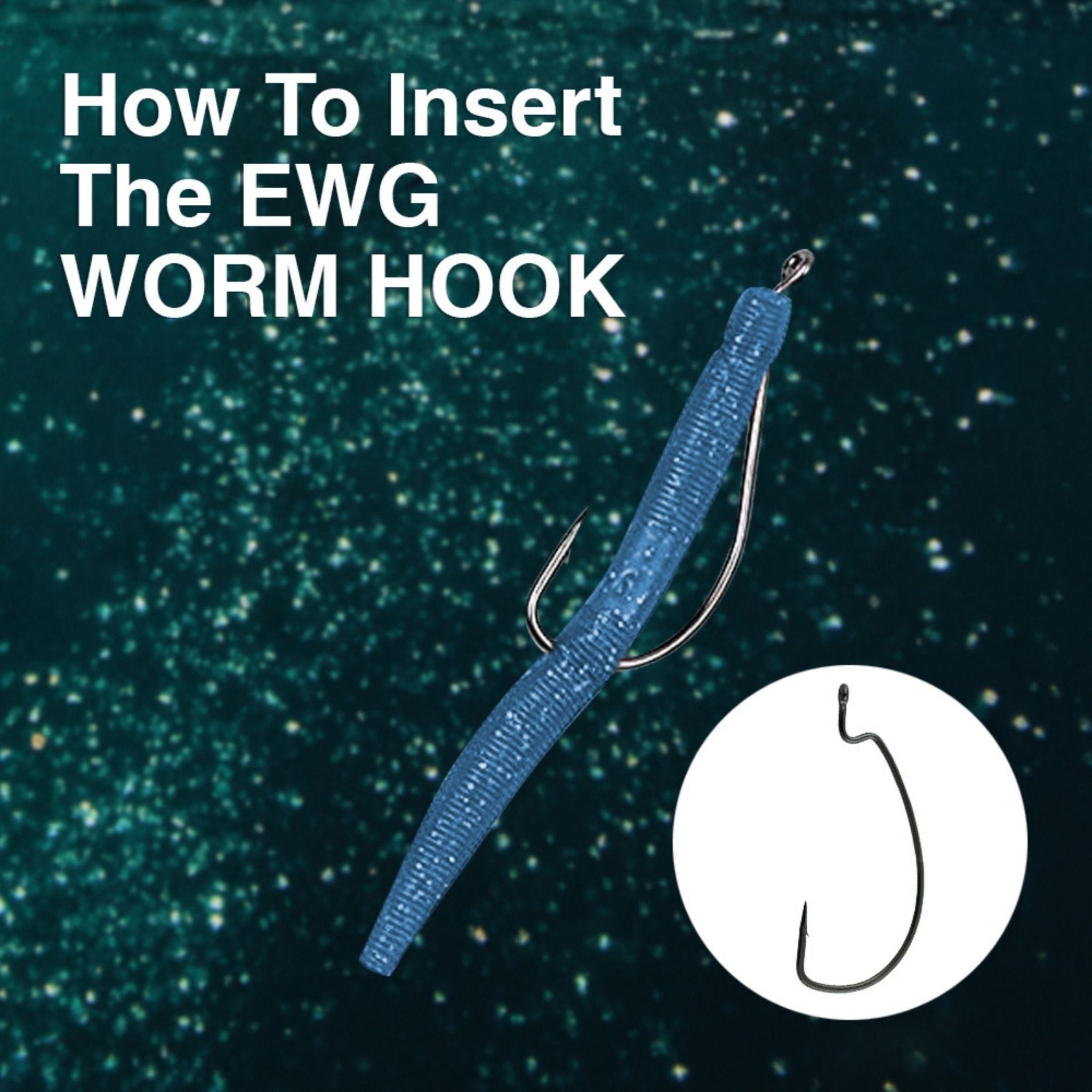 Reaction Tackle Offset EWG Worm Hooks (25 - Pack) - Get Tight Gear