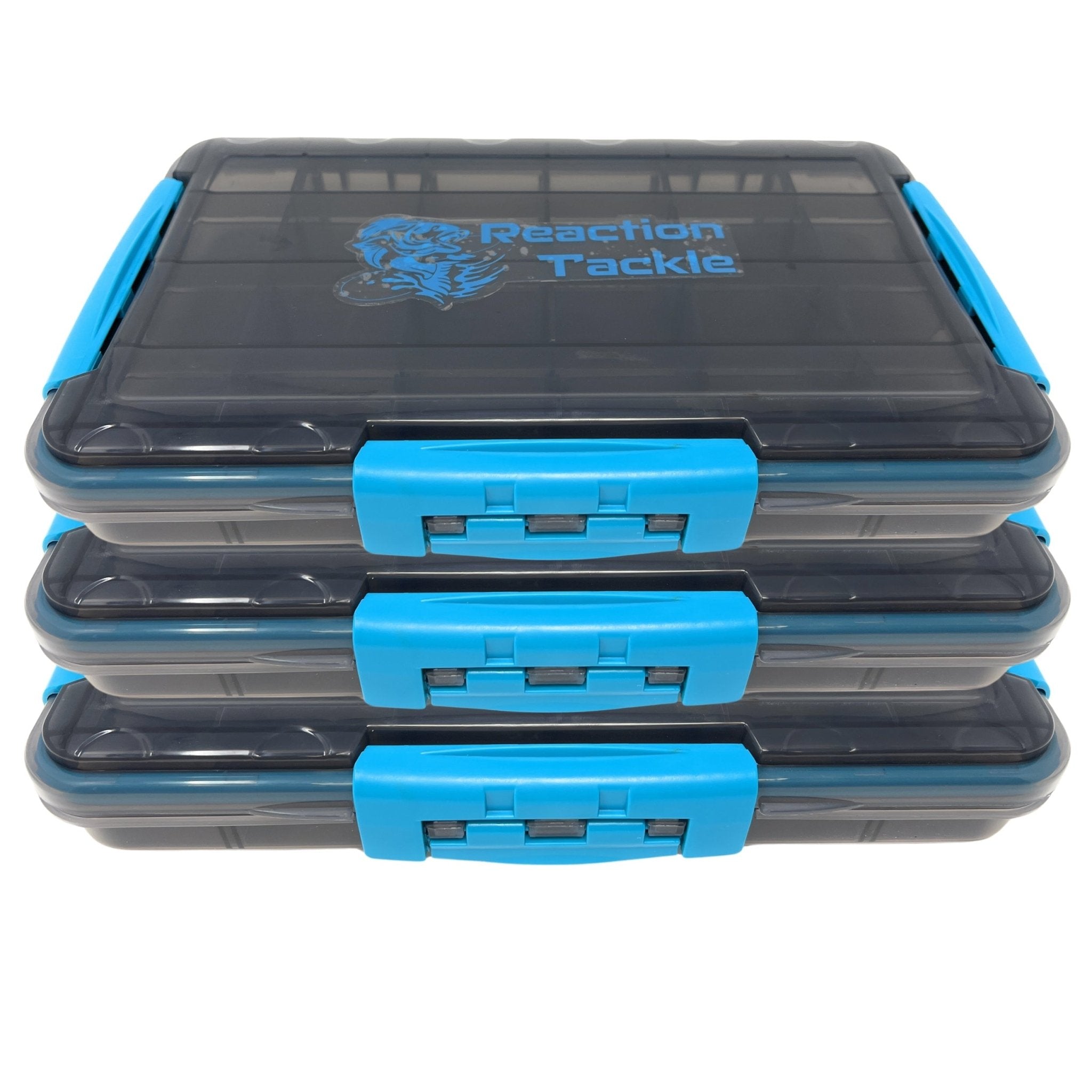 Reaction Tackle Premium Tackle Tray - High Performance and Waterproof with 3 Resilient Clips - Get Tight Gear