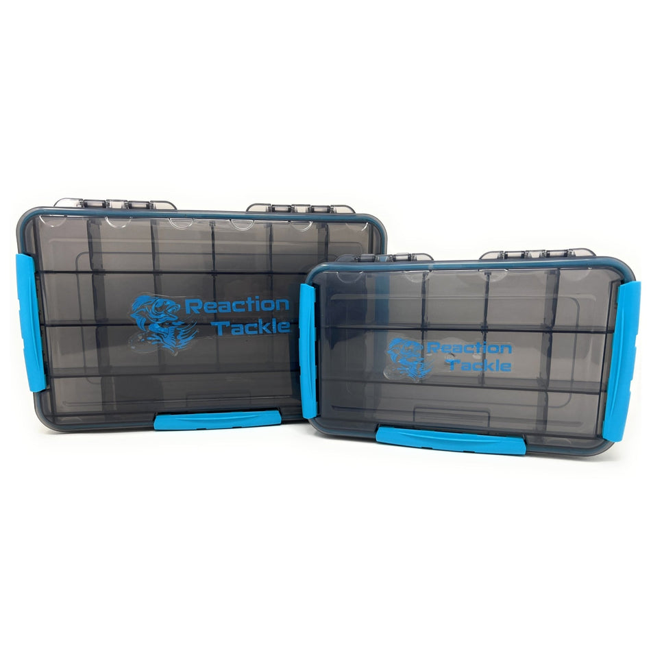 Reaction Tackle Premium Tackle Tray - High Performance and Waterproof with 3 Resilient Clips - Get Tight Gear