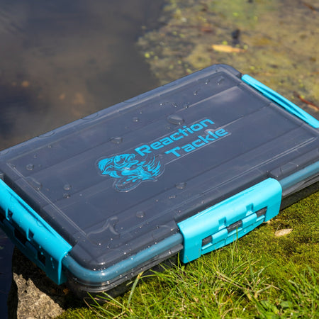 Reaction Tackle Premium Tackle Tray - High Performance and Waterproof with 3 Resilient Clips - Get Tight Gear