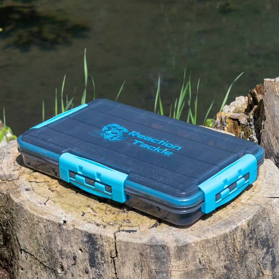 Reaction Tackle Premium Tackle Tray - High Performance and Waterproof with 3 Resilient Clips - Get Tight Gear