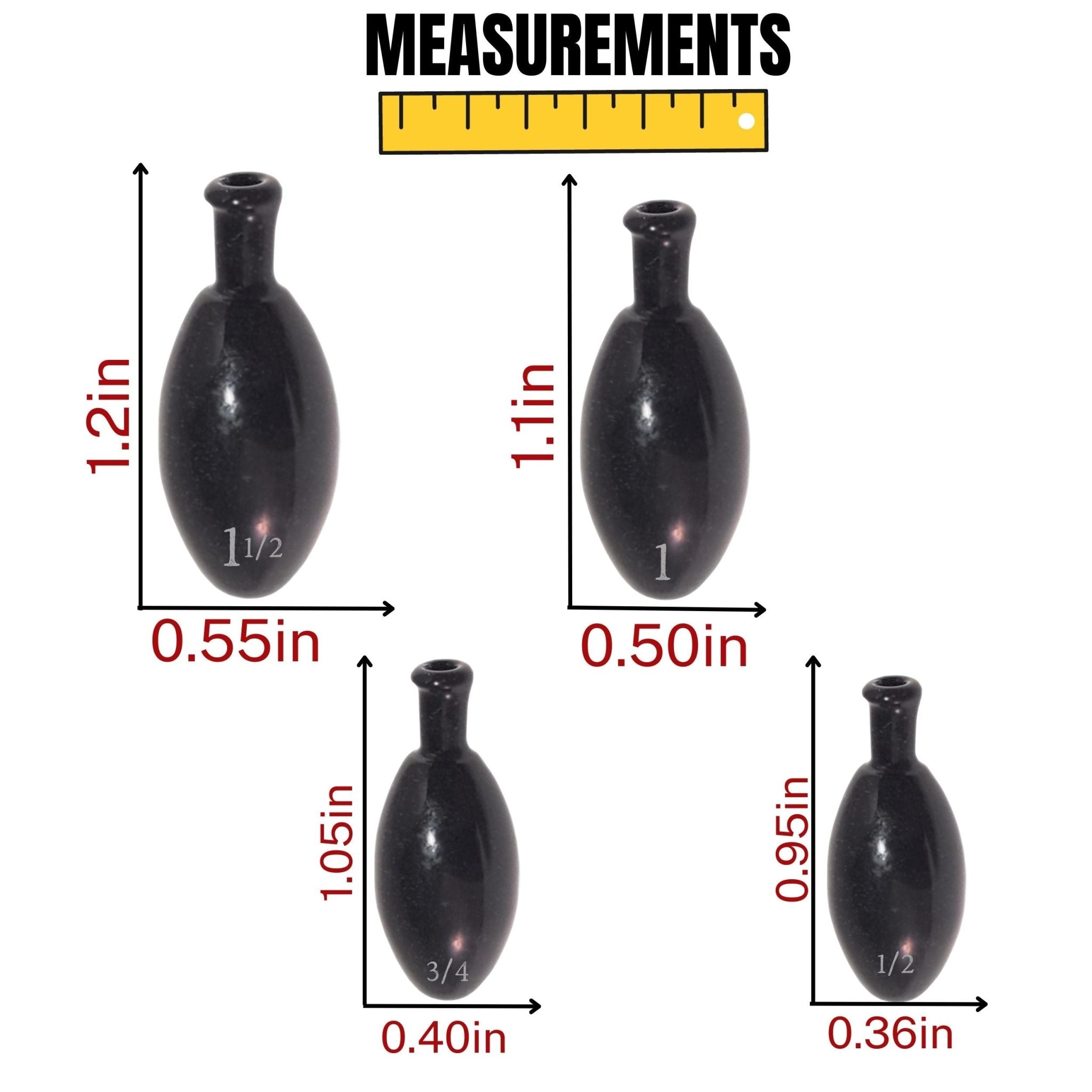 Reaction Tackle Punch Weights/ Tungsten Sinkers - Get Tight Gear
