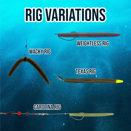 Reaction Tackle Soft Plastic Wacky Worms 5.5in - 24 Pack - Get Tight Gear