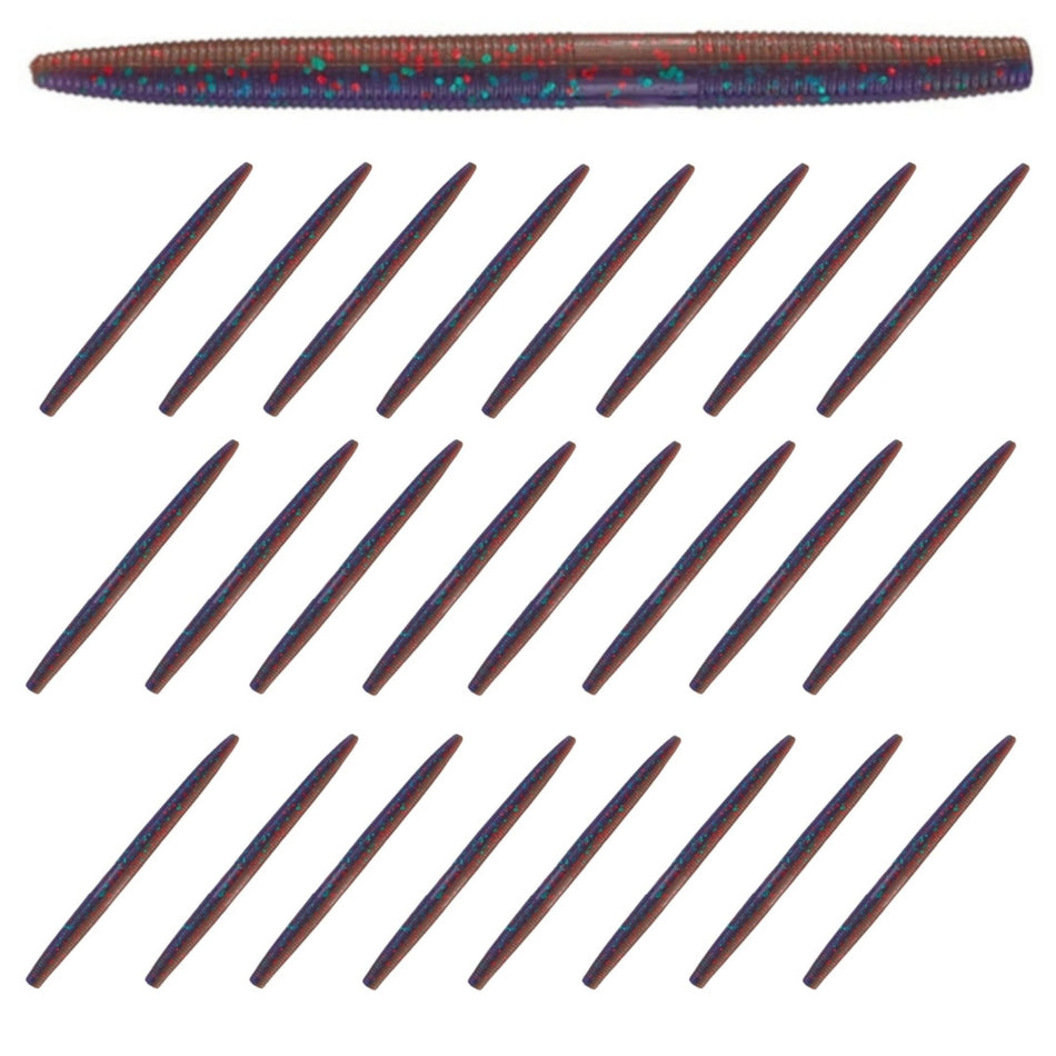Reaction Tackle Soft Plastic Wacky Worms 5.5in - 24 Pack - Get Tight Gear
