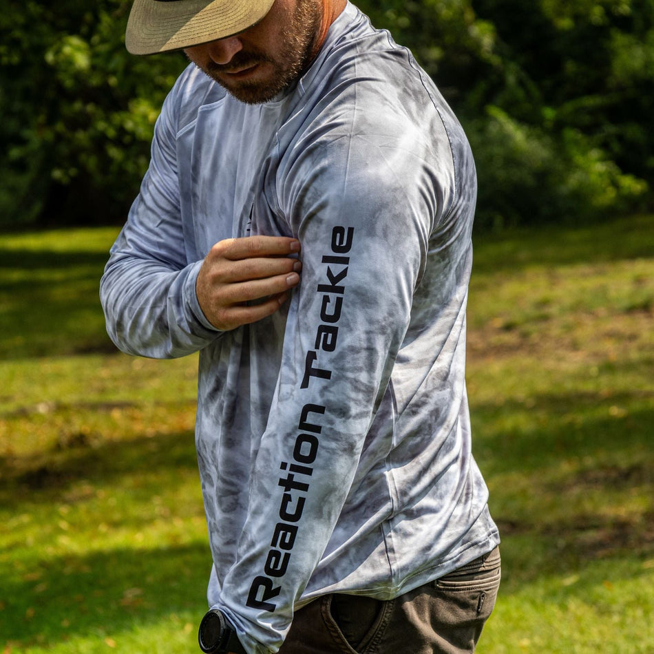 Reaction Tackle SPF UPF 50+ Long Sleeve Fishing Shirt - Get Tight Gear