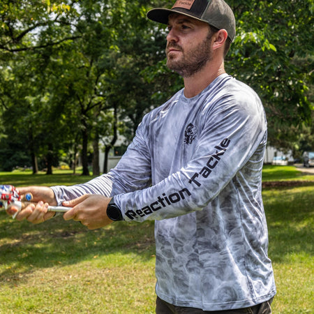 Reaction Tackle SPF UPF 50+ Long Sleeve Fishing Shirt - Get Tight Gear