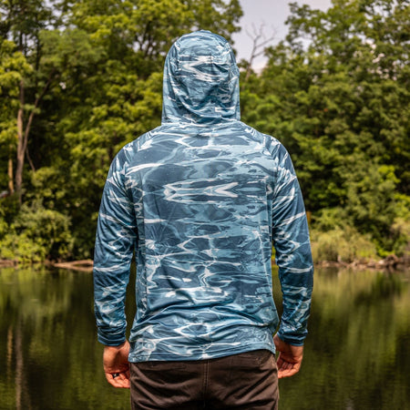 Reaction Tackle SPF UPF 50+ Long Sleeve Hooded Fishing Shirt - Get Tight Gear