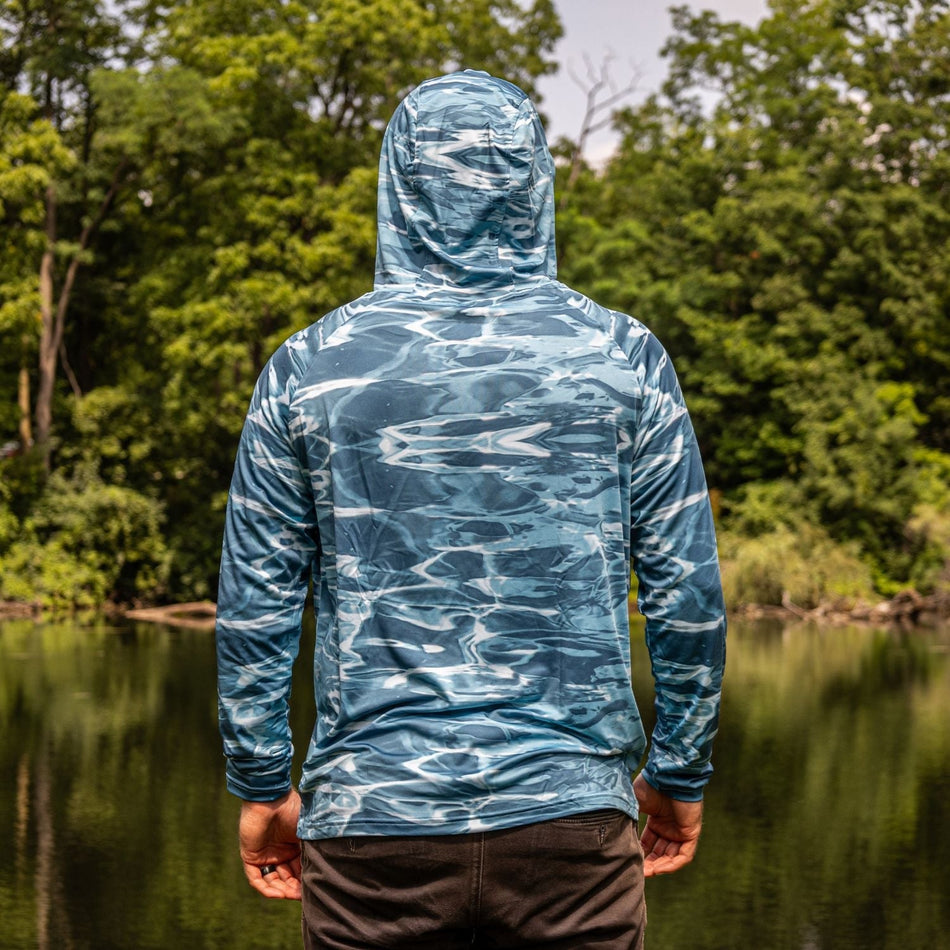 Reaction Tackle SPF UPF 50+ Long Sleeve Hooded Fishing Shirt - Get Tight Gear