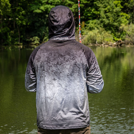 Reaction Tackle SPF UPF 50+ Long Sleeve/Hood/Gaiter Fishing Shirt - Get Tight Gear