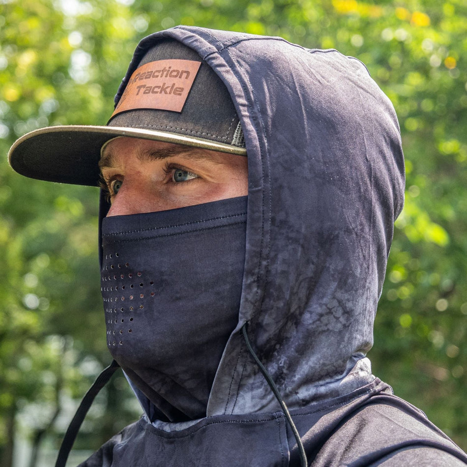 Reaction Tackle SPF UPF 50+ Long Sleeve/Hood/Gaiter Fishing Shirt - Get Tight Gear