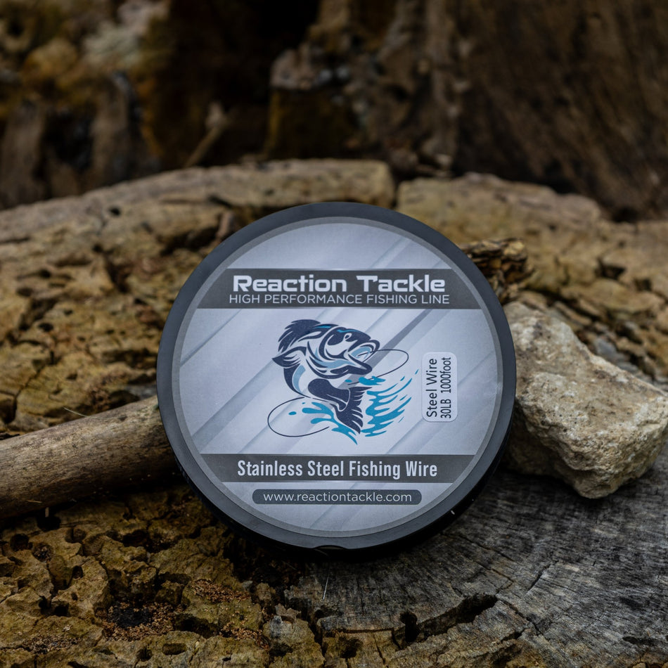 Reaction Tackle Stainless Steel Trolling Line 30LB - Get Tight Gear