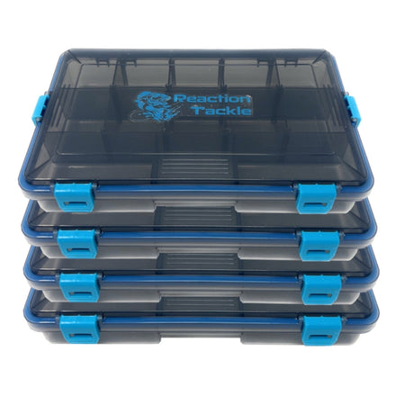 Reaction Tackle Standard Tackle Tray - Sturdy and Waterproof with 4 Reliable Clips - Get Tight Gear