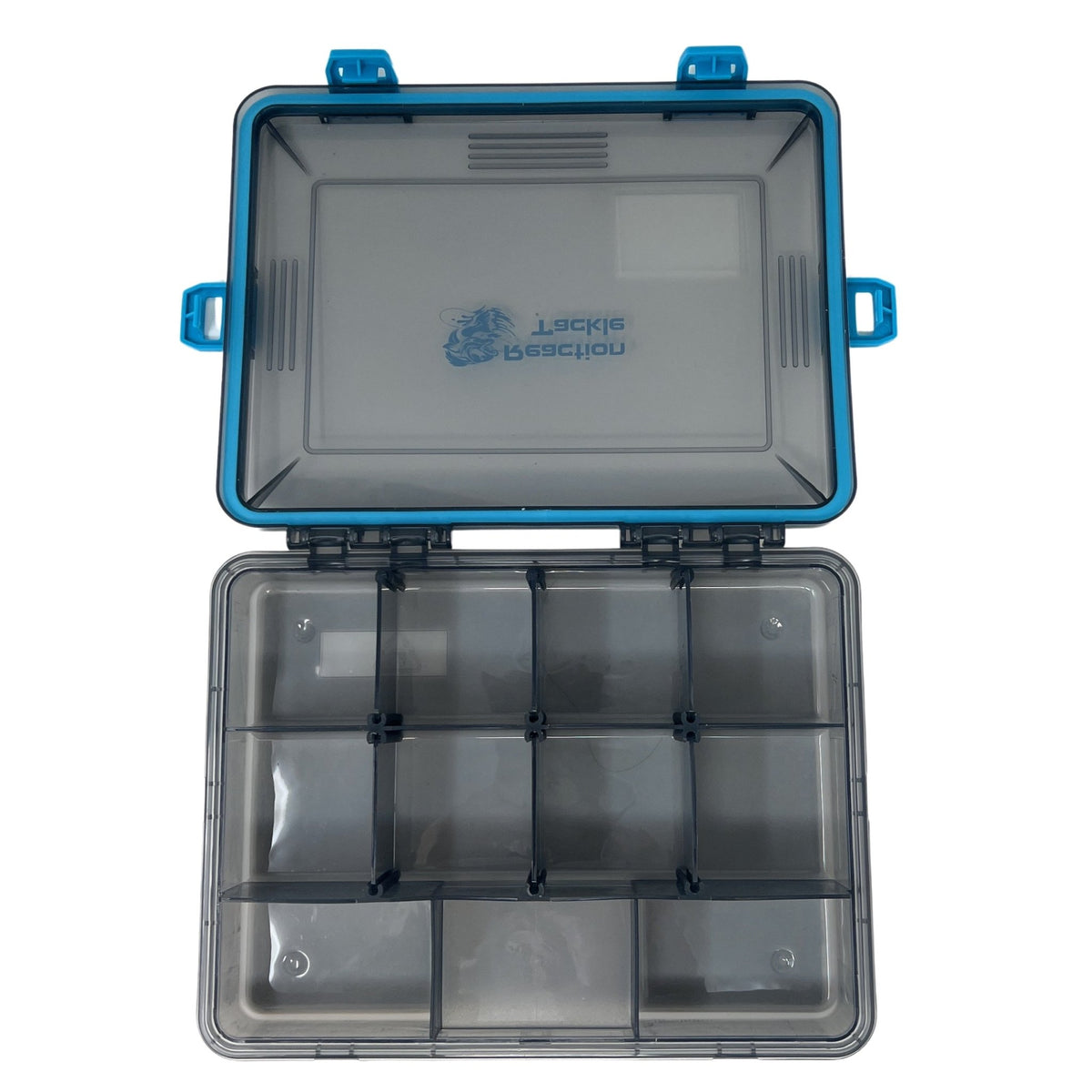 Reaction Tackle Standard Tackle Tray - Sturdy and Waterproof with 4 Reliable Clips - Get Tight Gear